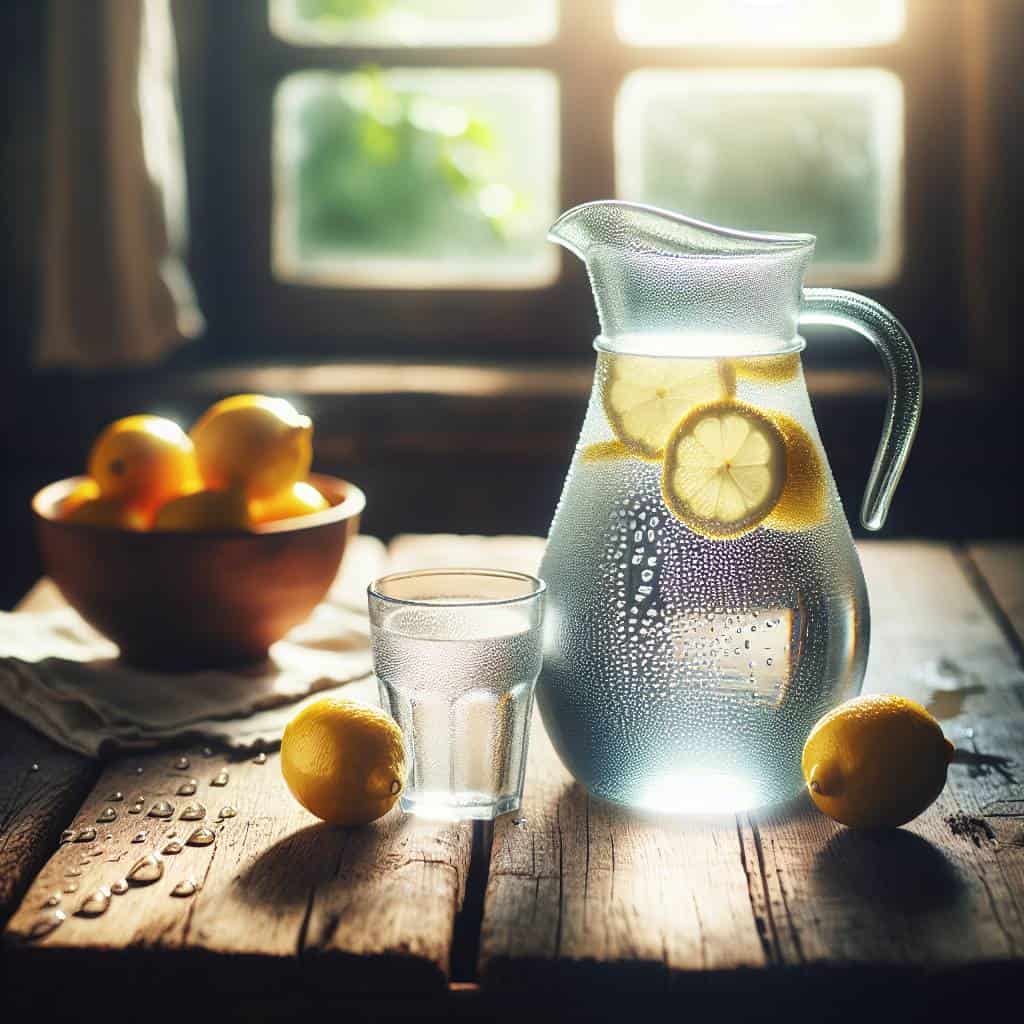 Benefits of drinking more water pitcher
