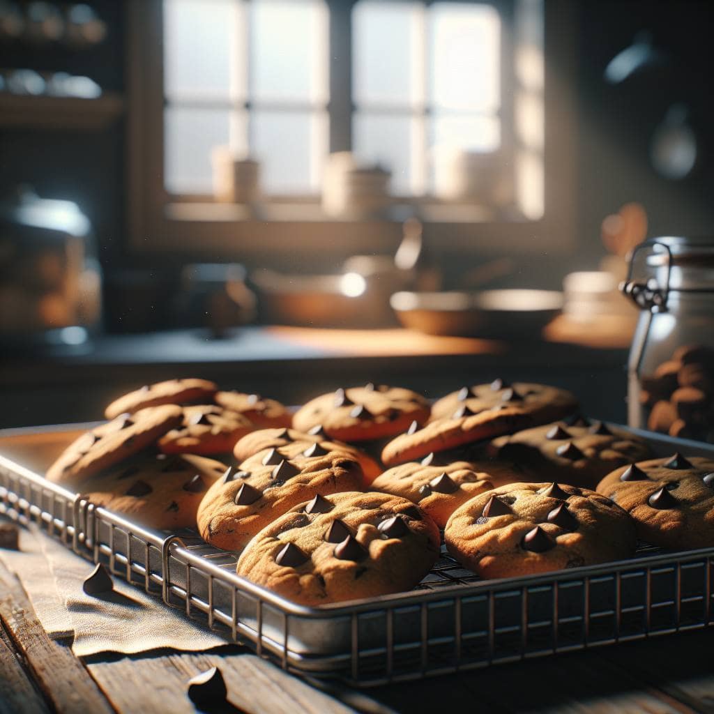 Best chocolate chip cookie recipe tray.