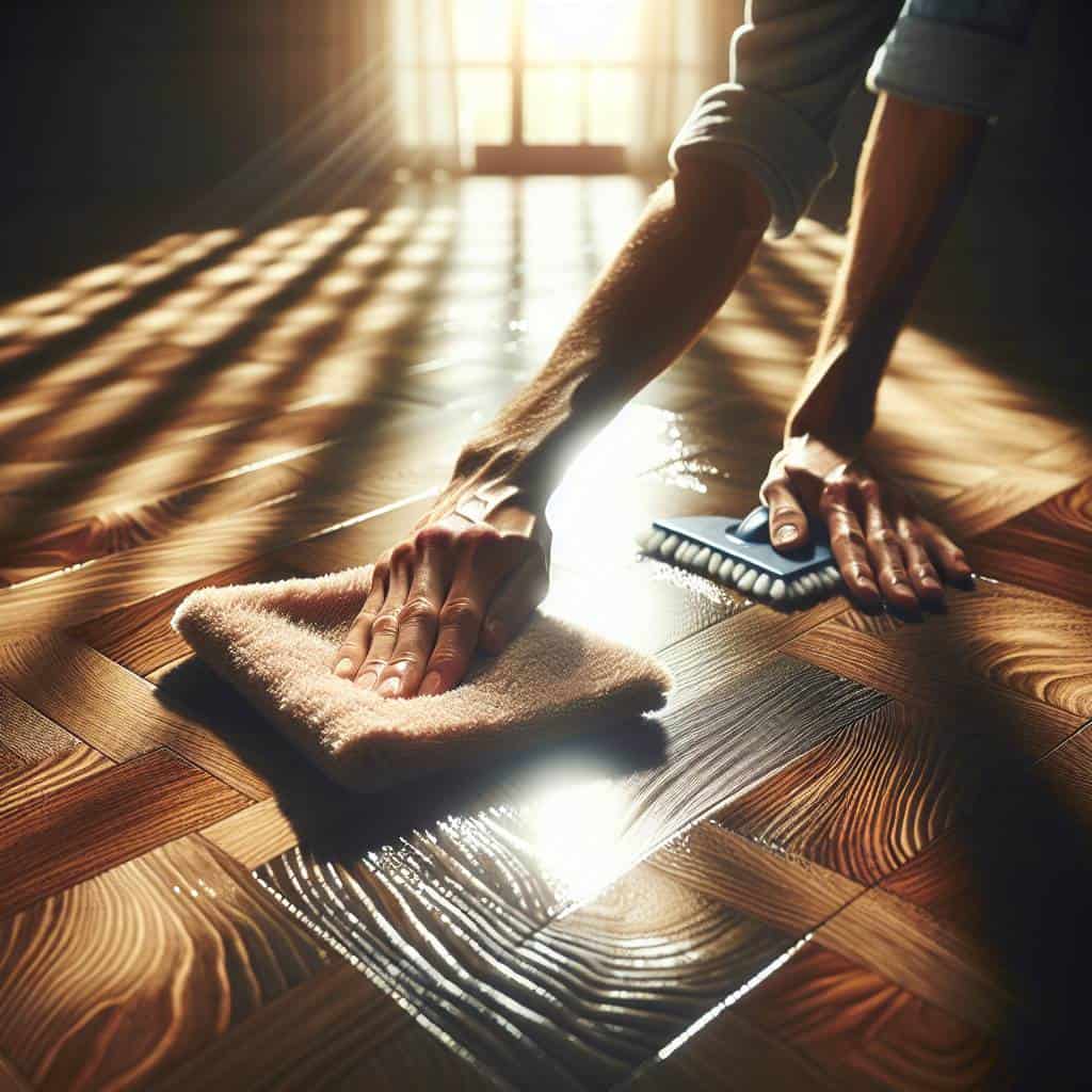 Best way to clean hardwood floors gently.