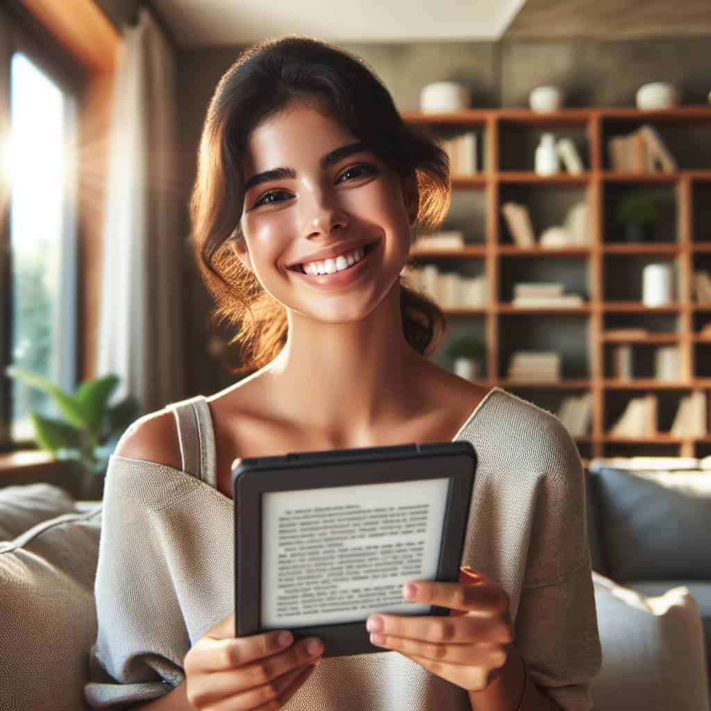 E-reader buying guide, cozy reading environment.