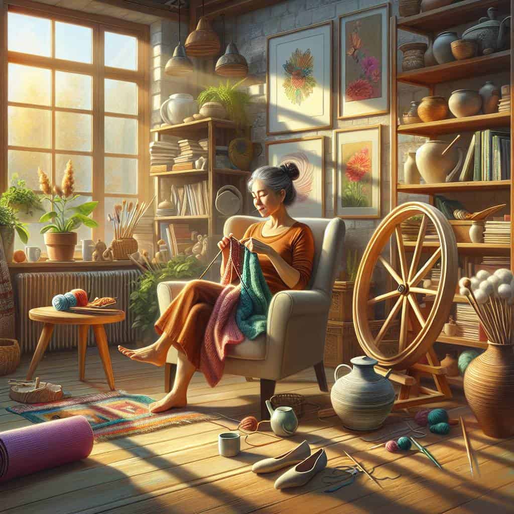 Hobbies & Leisure in cozy living room.