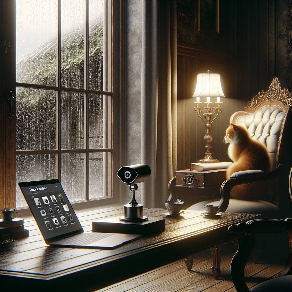 Home security camera buying guide scene