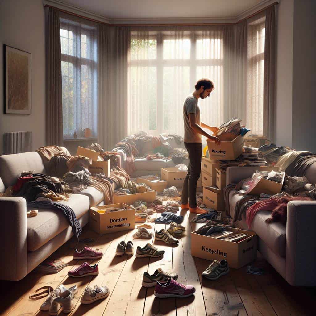 How to declutter your entire home process