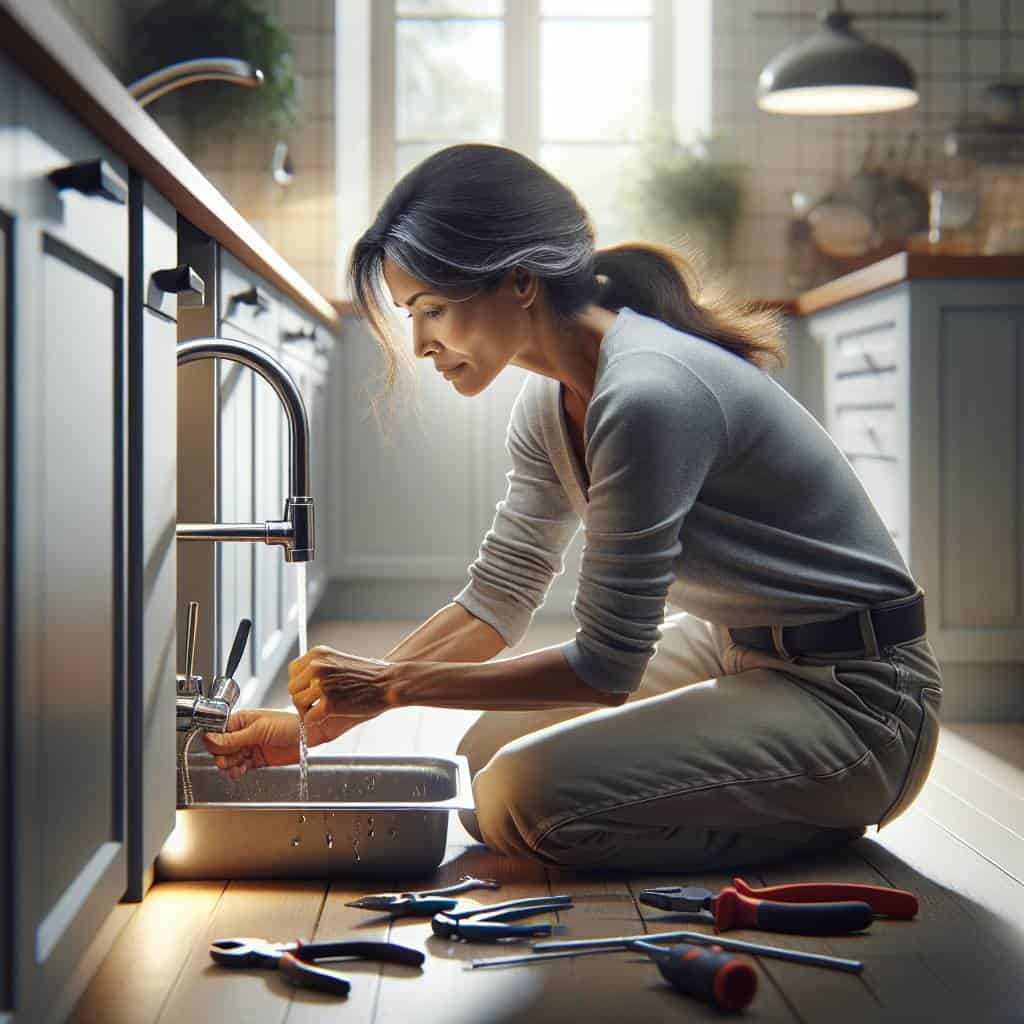 How to fix a leaky faucet tutorial.