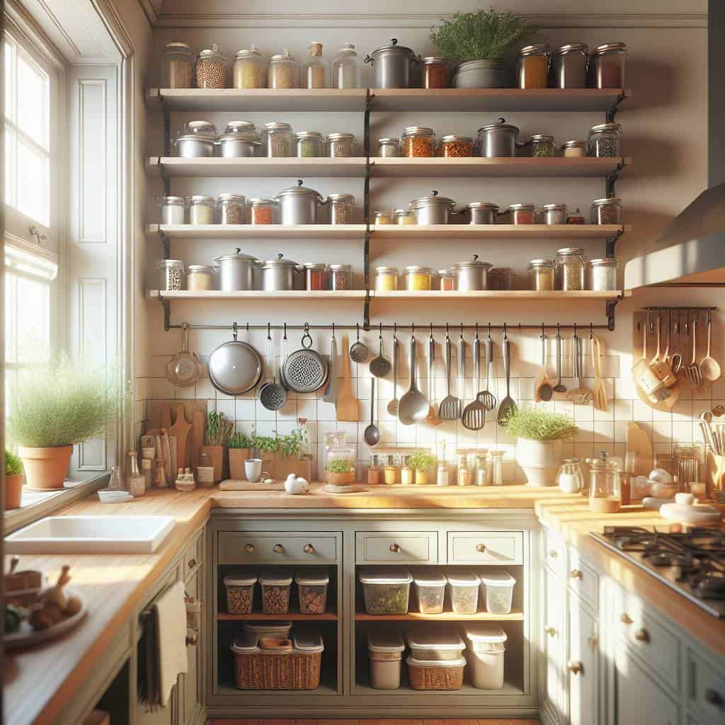 How to organize a small kitchen efficiently.