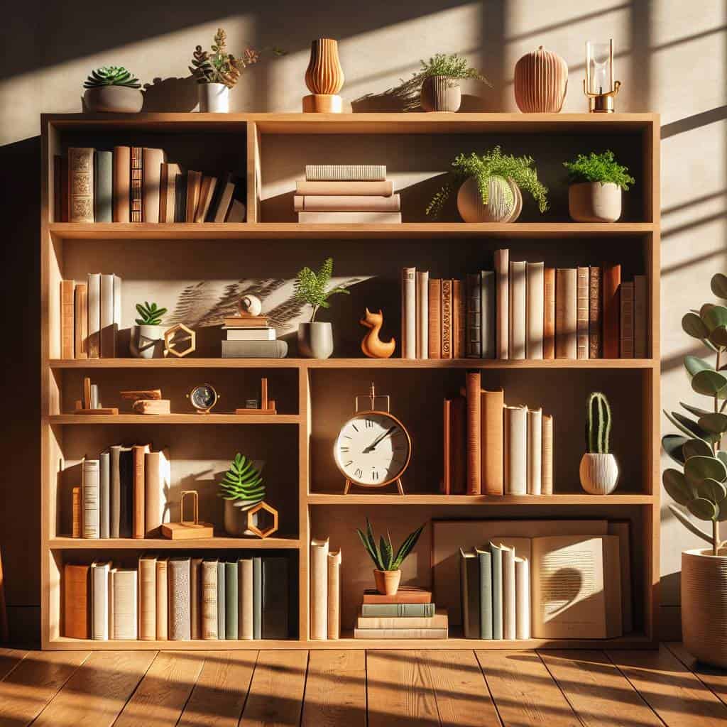 How to style a bookshelf creatively.