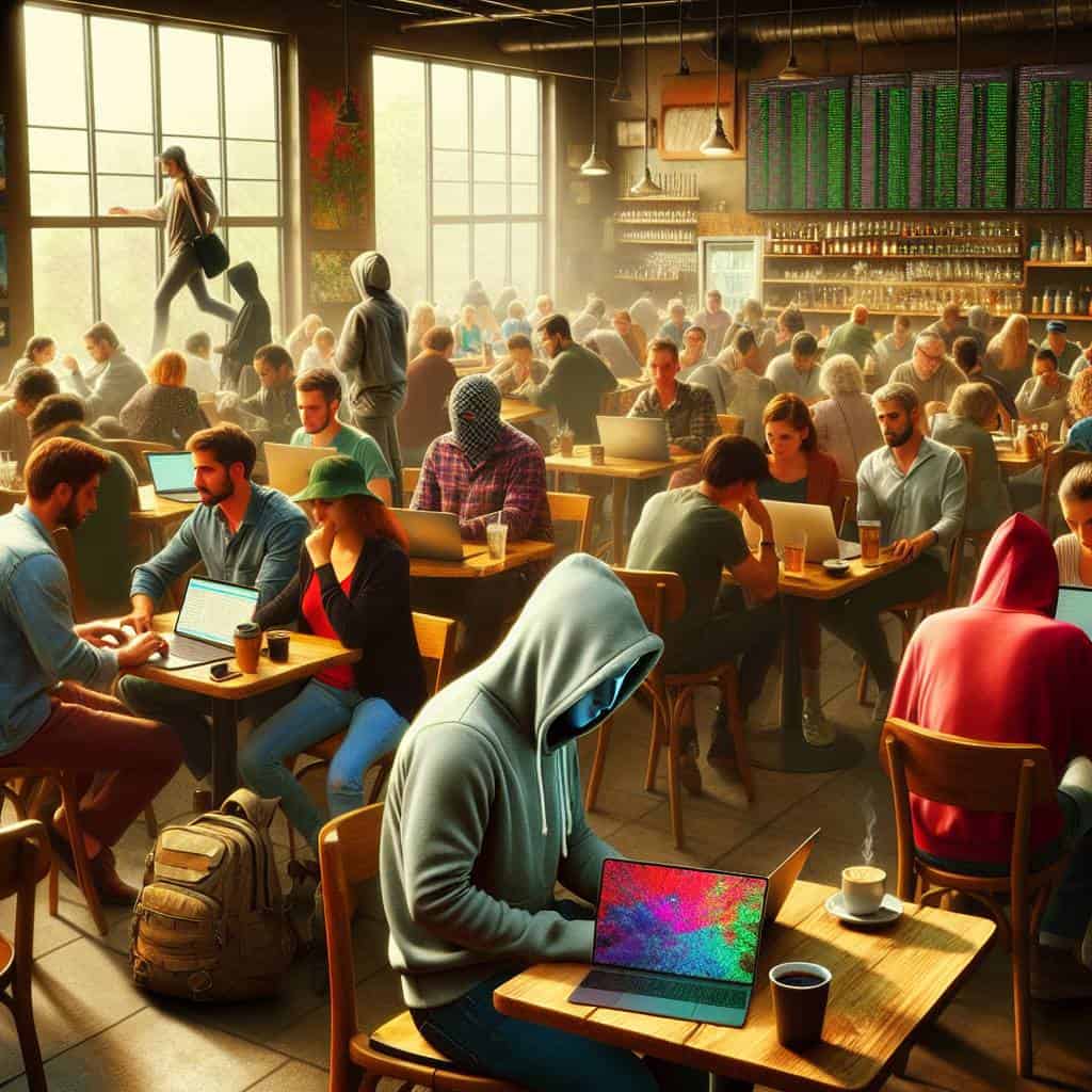 Is public Wi-Fi safe in cafés?