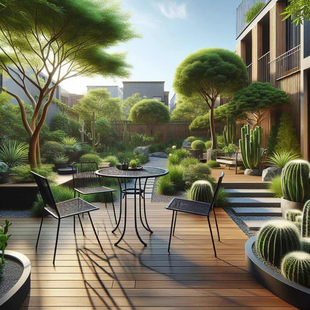 Small patio decorating ideas with furniture