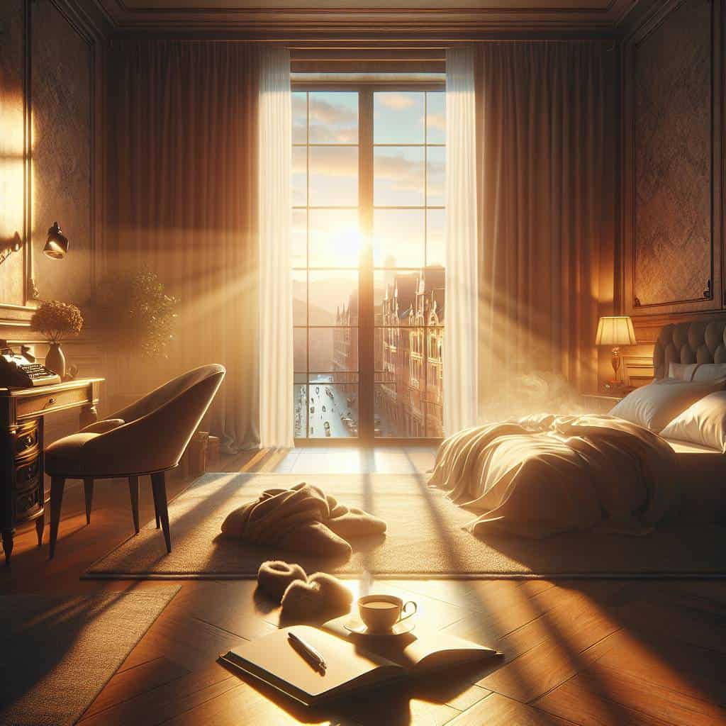 The importance of a morning routine scene.
