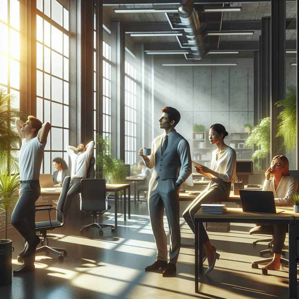 The importance of taking breaks at work.