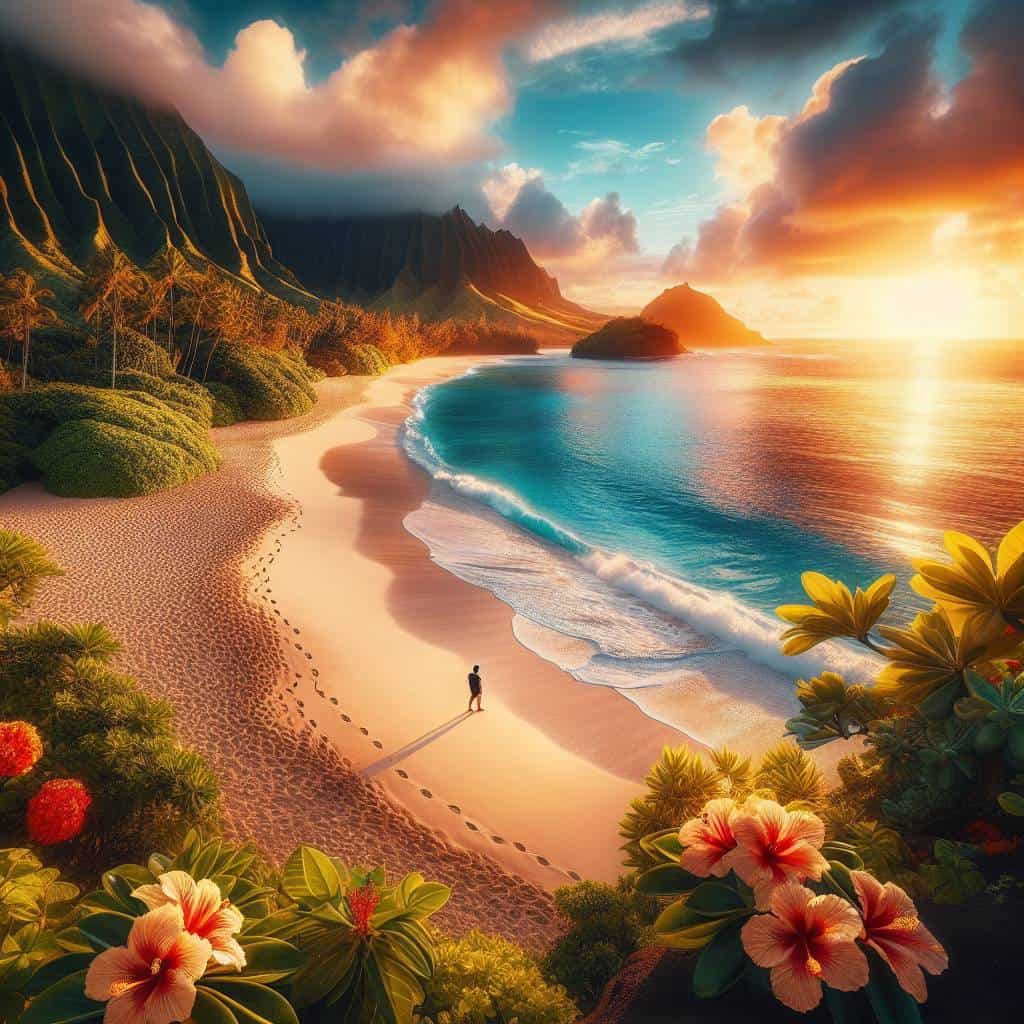 Visiting Hawaii on a budget, hidden beach.