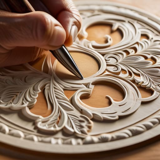 Traditional Parchment craft (Pergamano) embossing guide.