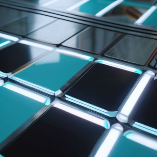 Kinetic Energy Harvesting Flooring generating power.